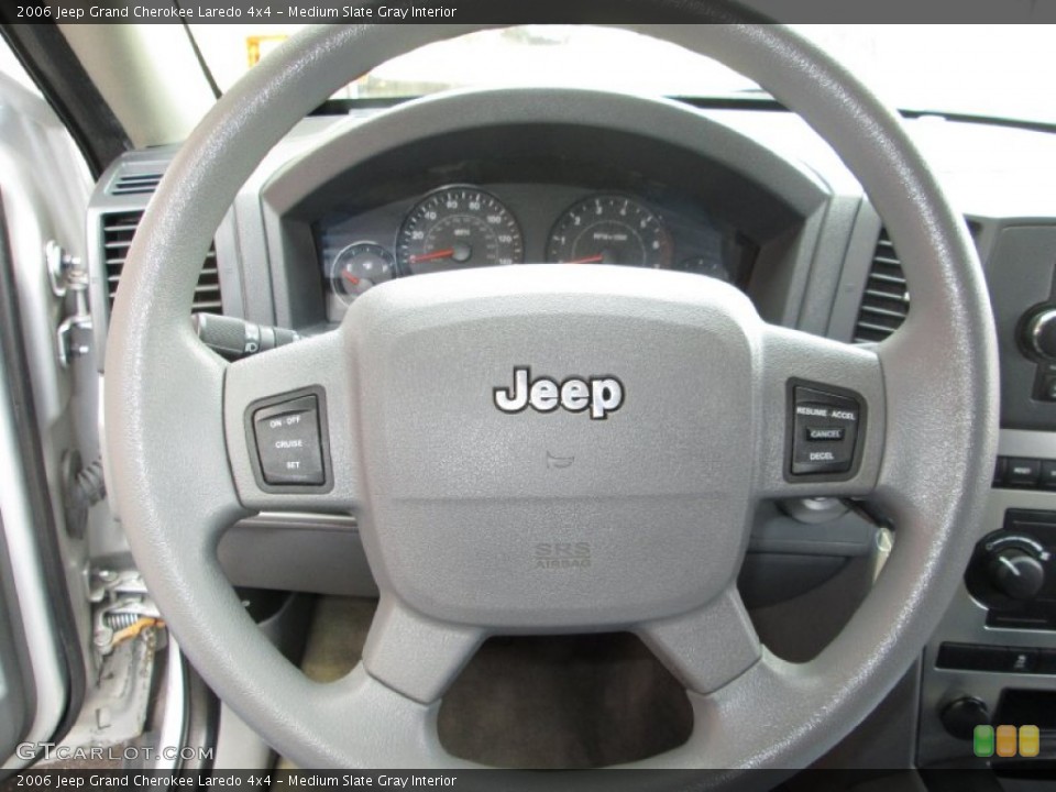 Medium Slate Gray Interior Steering Wheel for the 2006 Jeep Grand Cherokee Laredo 4x4 #77783325