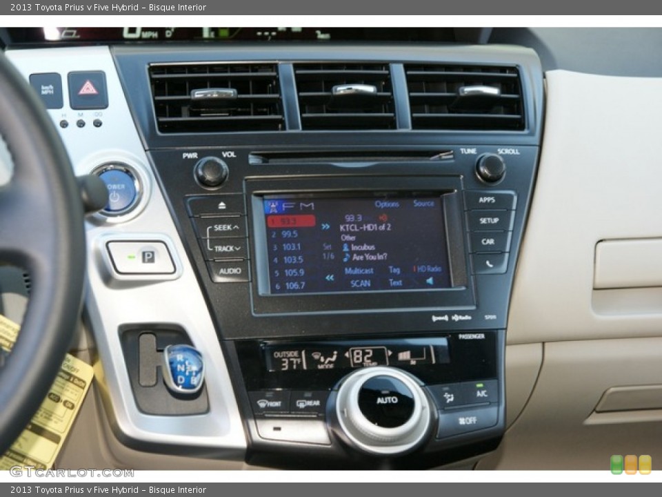 Bisque Interior Controls for the 2013 Toyota Prius v Five Hybrid #77783384