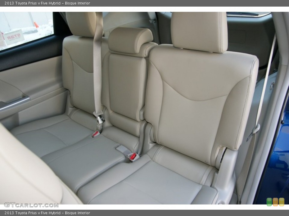 Bisque Interior Rear Seat for the 2013 Toyota Prius v Five Hybrid #77783408