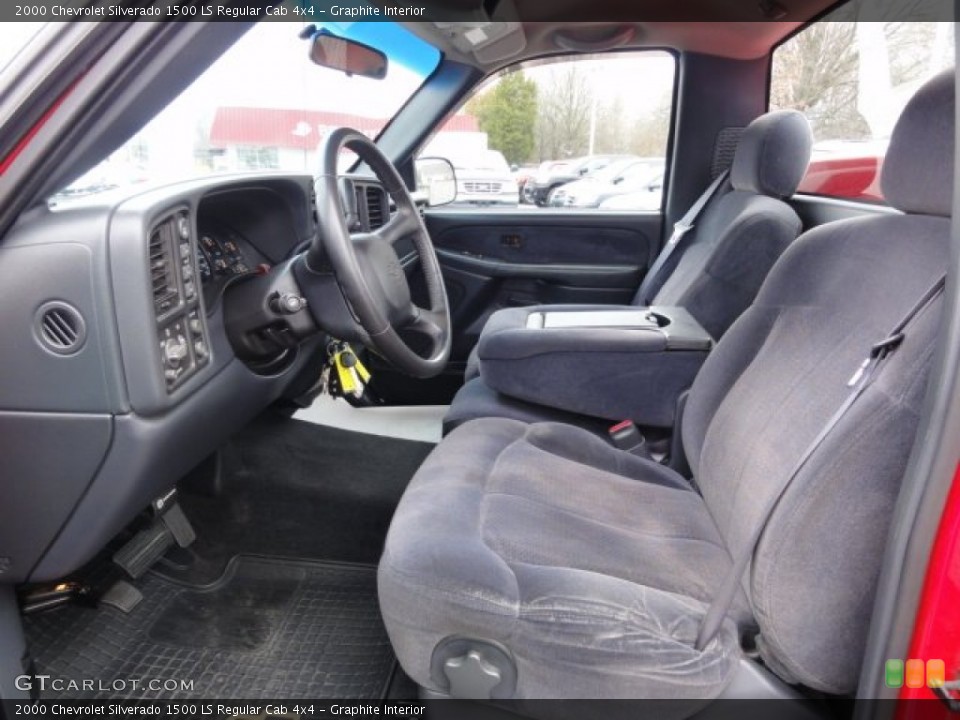 Graphite Interior Front Seat for the 2000 Chevrolet Silverado 1500 LS Regular Cab 4x4 #77783819