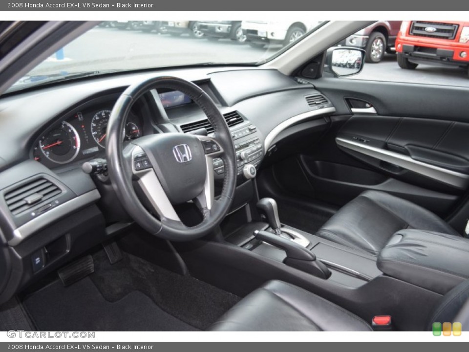 Black Interior Prime Interior for the 2008 Honda Accord EX-L V6 Sedan #77784814