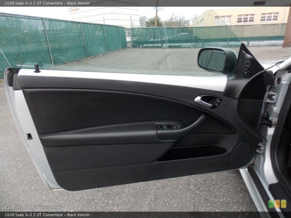 Black Interior Door Panel for the 2008 Saab 9-3 2.0T Convertible #77785556