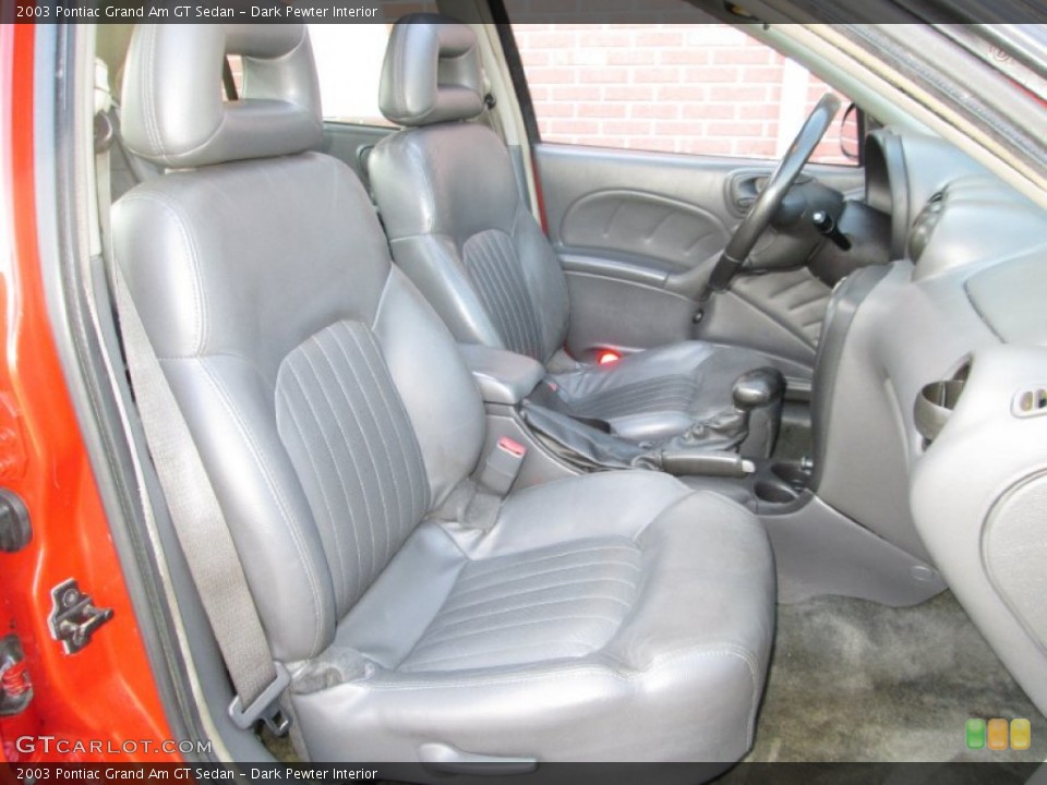 Dark Pewter Interior Front Seat for the 2003 Pontiac Grand Am GT Sedan #77785672