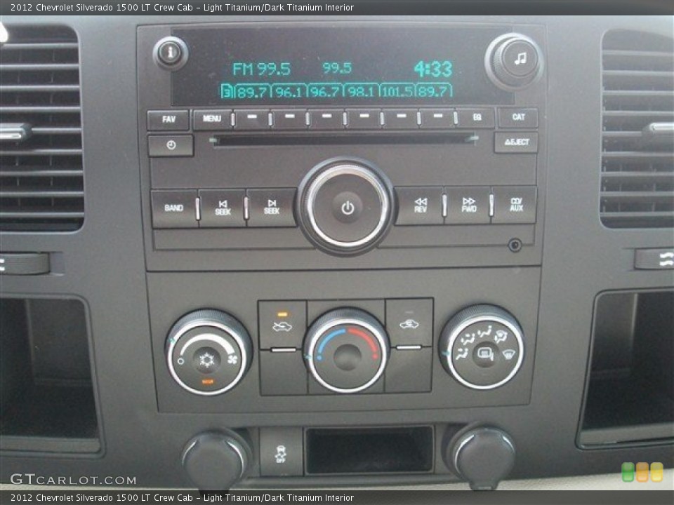 Light Titanium/Dark Titanium Interior Controls for the 2012 Chevrolet Silverado 1500 LT Crew Cab #77785703