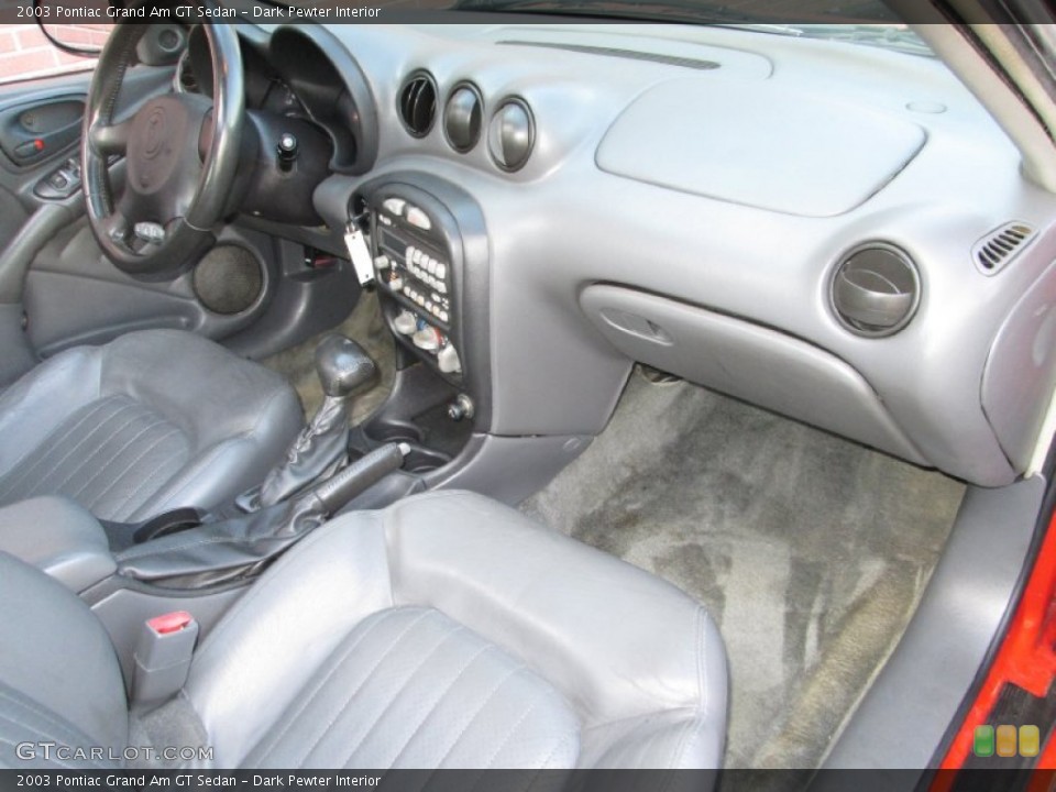 Dark Pewter Interior Dashboard for the 2003 Pontiac Grand Am GT Sedan #77785717
