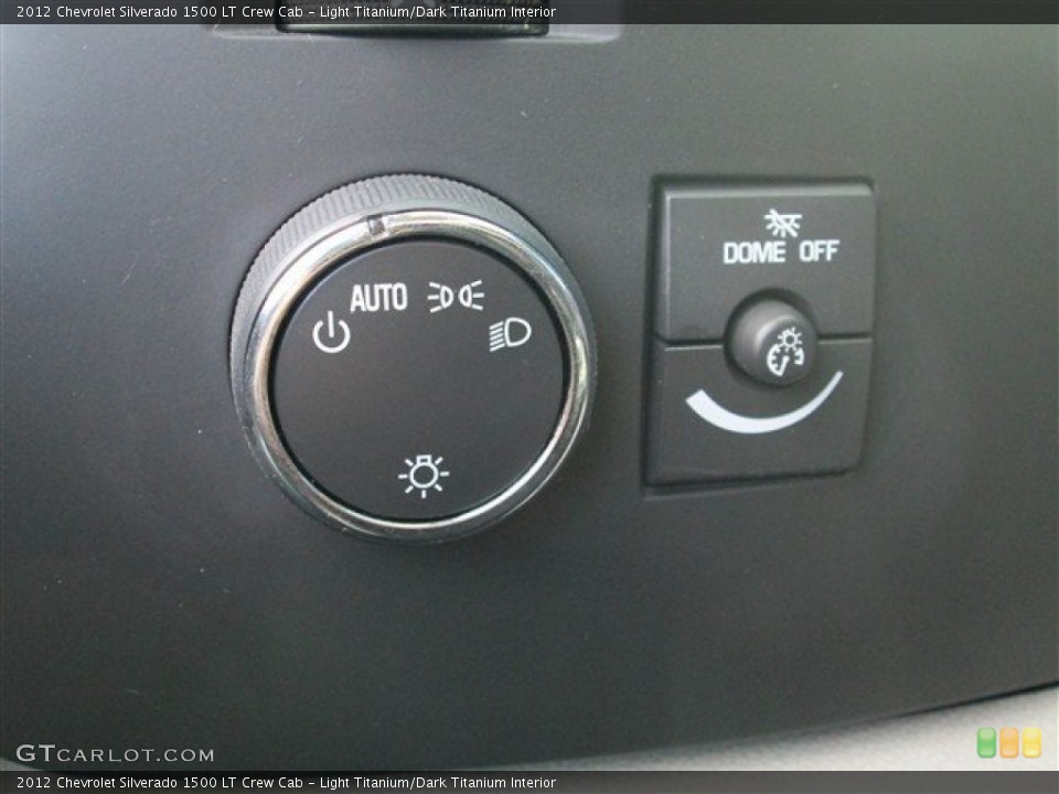 Light Titanium/Dark Titanium Interior Controls for the 2012 Chevrolet Silverado 1500 LT Crew Cab #77785763
