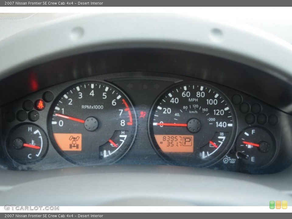 Desert Interior Gauges for the 2007 Nissan Frontier SE Crew Cab 4x4 #77785889