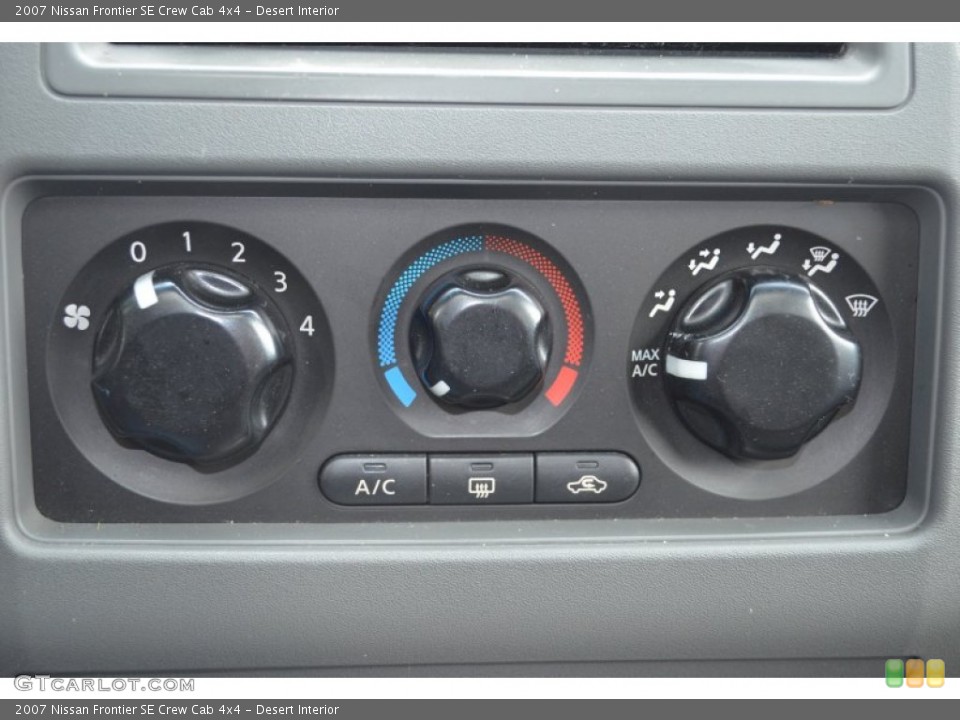 Desert Interior Controls for the 2007 Nissan Frontier SE Crew Cab 4x4 #77785937