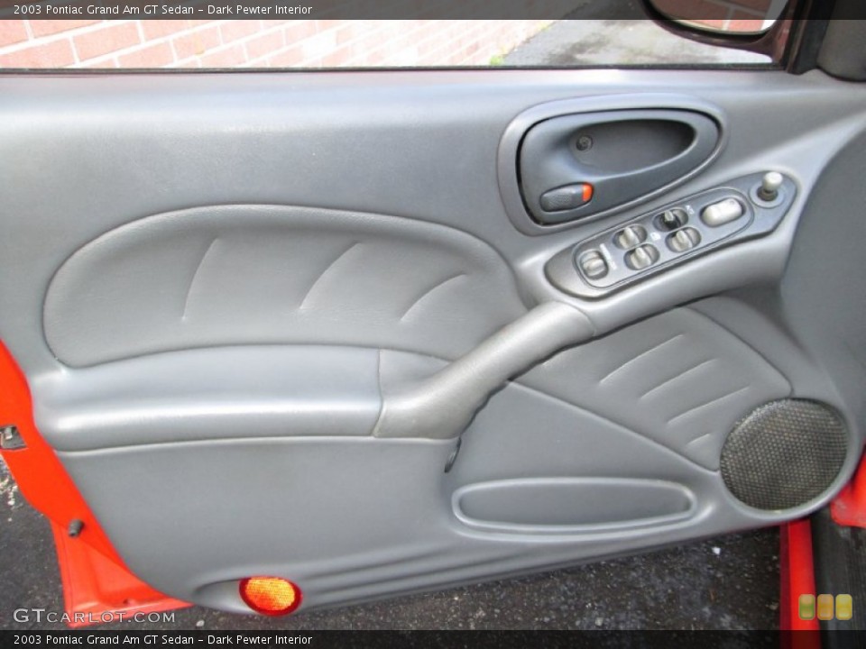 Dark Pewter Interior Door Panel for the 2003 Pontiac Grand Am GT Sedan #77785960