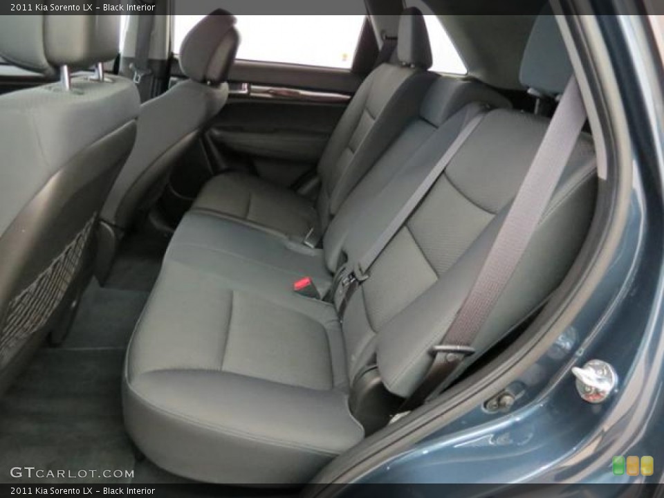 Black Interior Rear Seat for the 2011 Kia Sorento LX #77787211