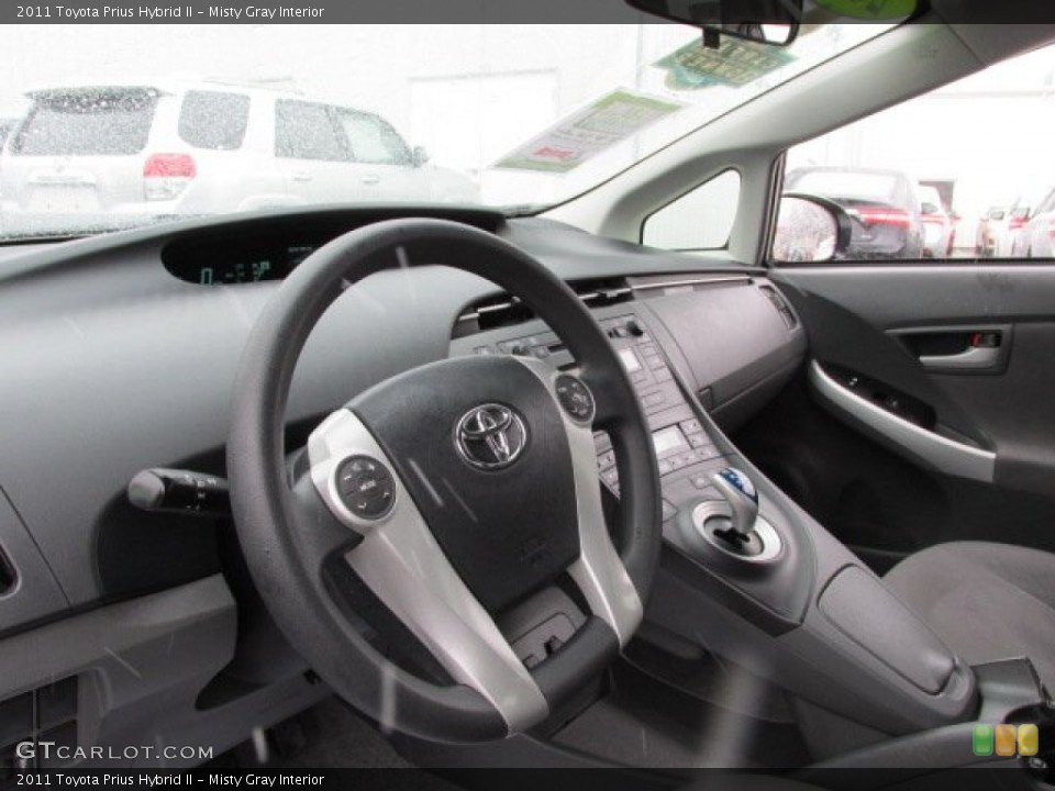 Misty Gray Interior Dashboard for the 2011 Toyota Prius Hybrid II #77787314