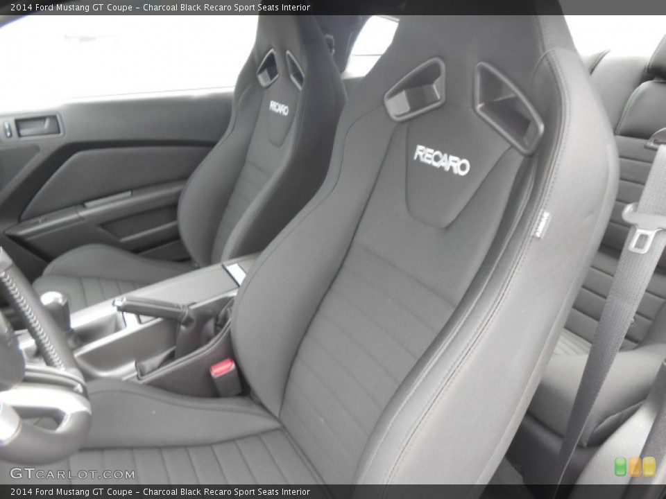 Charcoal Black Recaro Sport Seats 2014 Ford Mustang Interiors