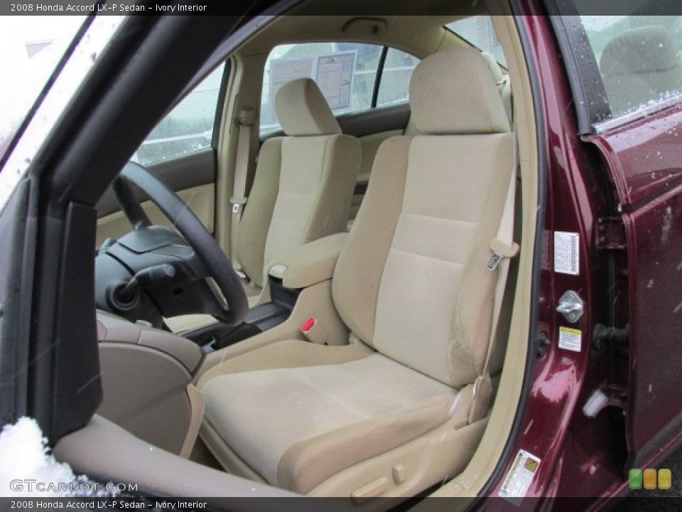 Ivory Interior Front Seat for the 2008 Honda Accord LX-P Sedan #77787383