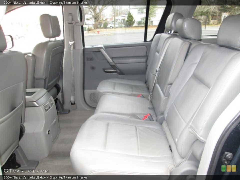 Graphite/Titanium Interior Rear Seat for the 2004 Nissan Armada LE 4x4 #77787413