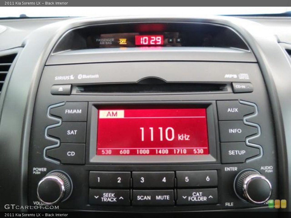 Black Interior Audio System for the 2011 Kia Sorento LX #77787434