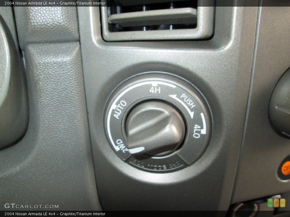 Graphite/Titanium Interior Controls for the 2004 Nissan Armada LE 4x4 #77787569