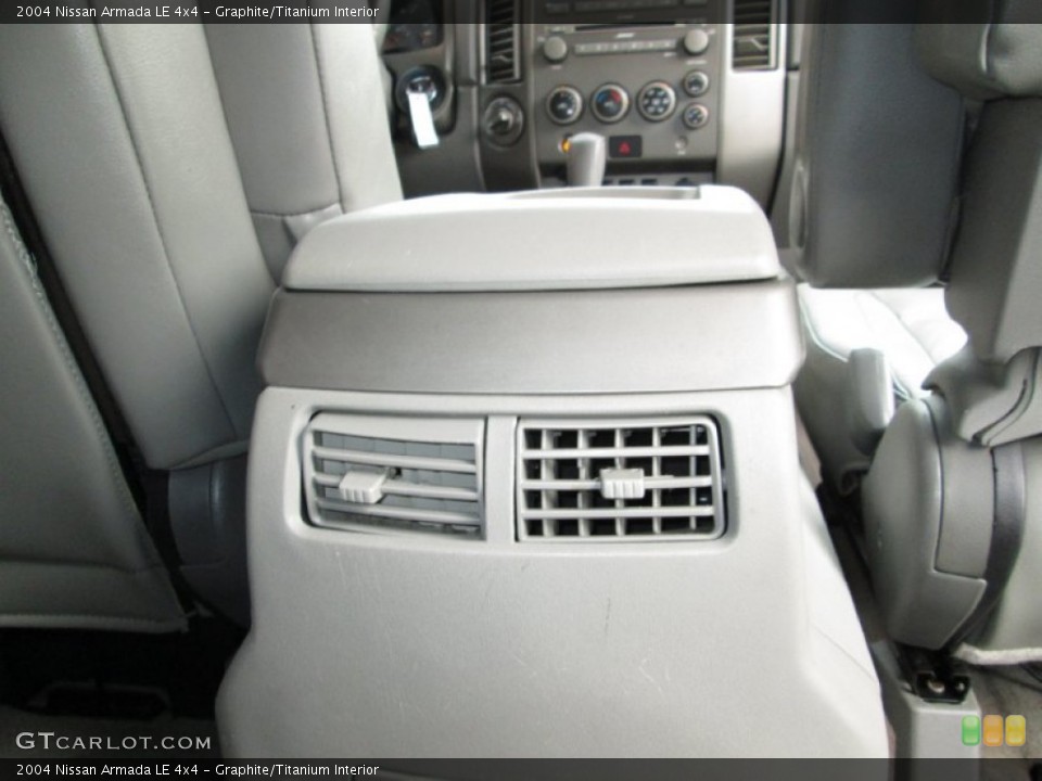 Graphite/Titanium Interior Controls for the 2004 Nissan Armada LE 4x4 #77787763
