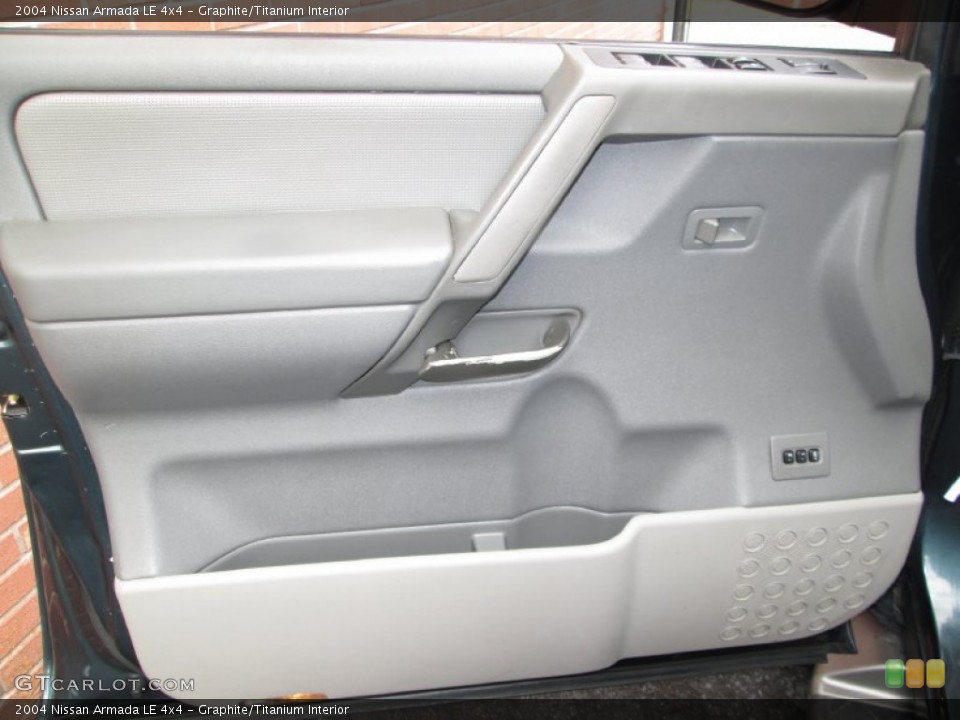 Graphite/Titanium Interior Door Panel for the 2004 Nissan Armada LE 4x4 #77787815
