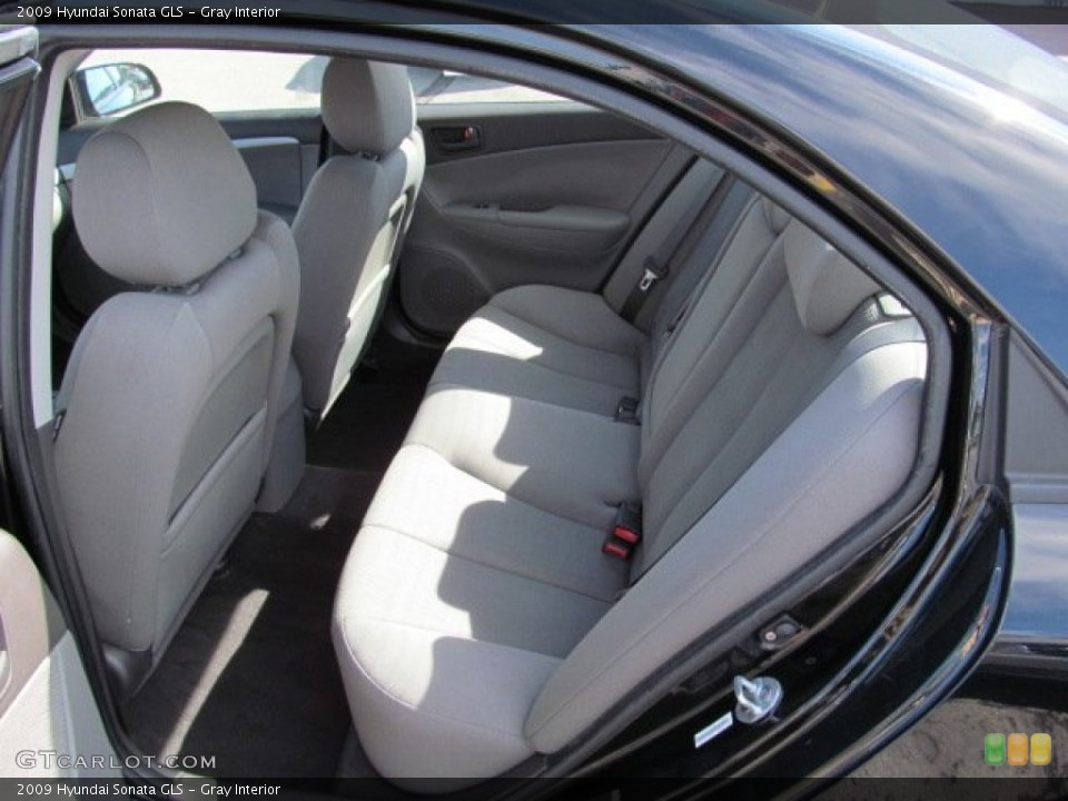 Gray Interior Rear Seat for the 2009 Hyundai Sonata GLS #77788527