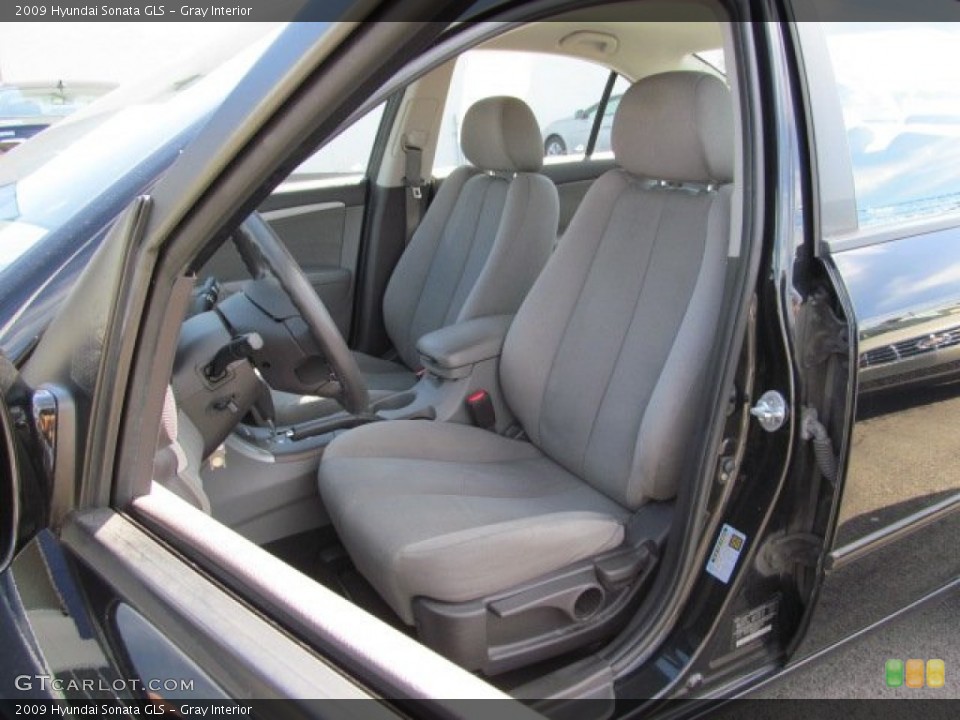 Gray Interior Front Seat for the 2009 Hyundai Sonata GLS #77788548