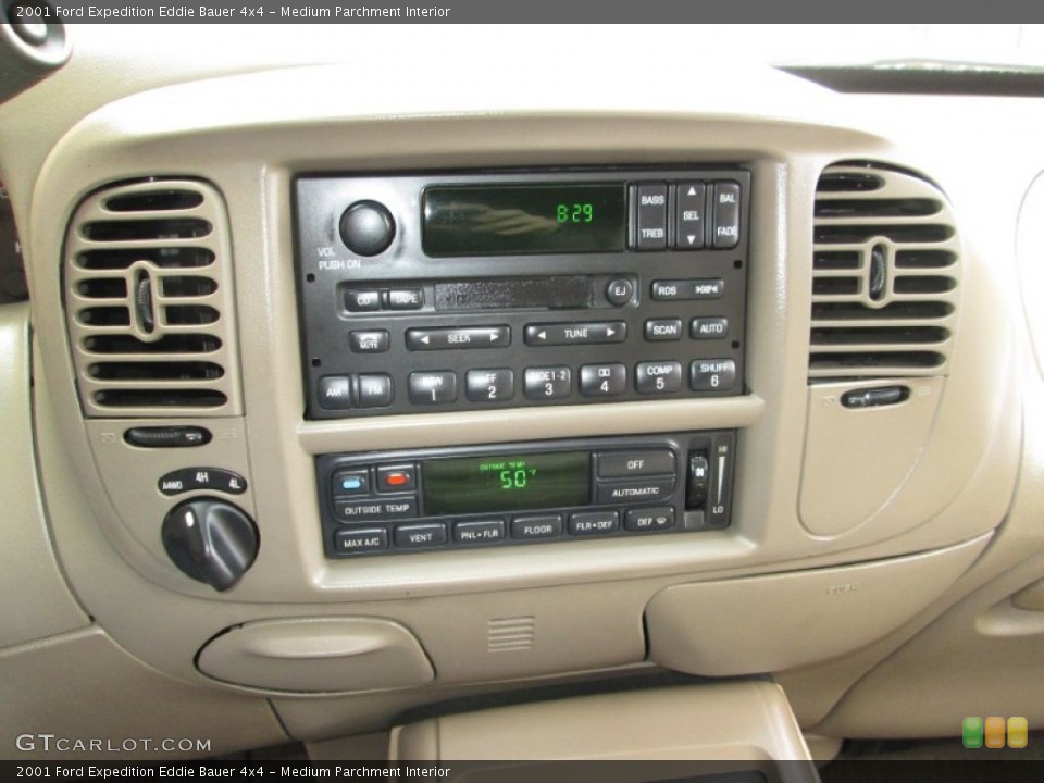 Medium Parchment Interior Controls for the 2001 Ford Expedition Eddie Bauer 4x4 #77788561
