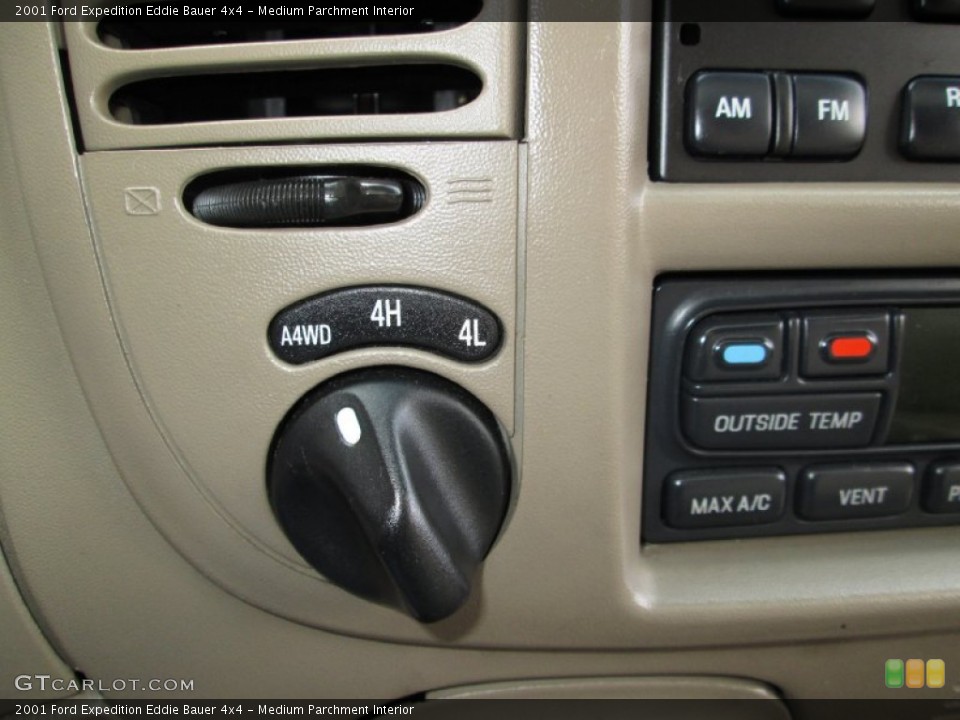 Medium Parchment Interior Controls for the 2001 Ford Expedition Eddie Bauer 4x4 #77788583