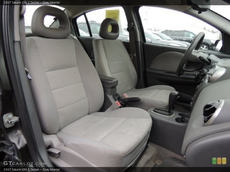 Gray Interior Front Seat for the 2007 Saturn ION 2 Sedan #77789128