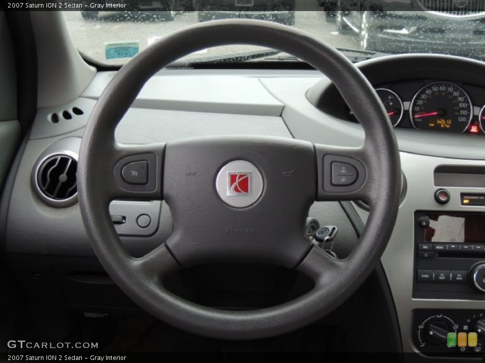 Gray Interior Steering Wheel for the 2007 Saturn ION 2 Sedan #77789255
