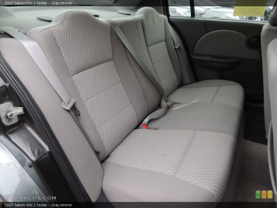 Gray Interior Rear Seat for the 2007 Saturn ION 2 Sedan #77789384