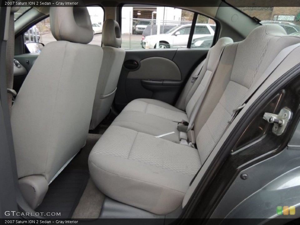 Gray Interior Rear Seat for the 2007 Saturn ION 2 Sedan #77789410