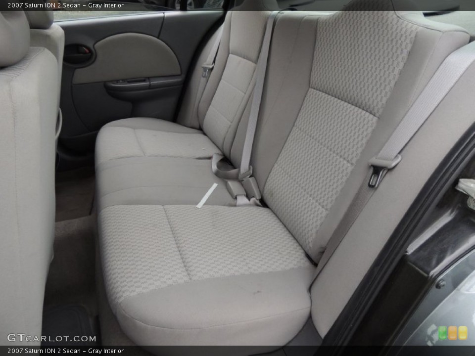 Gray Interior Rear Seat for the 2007 Saturn ION 2 Sedan #77789440