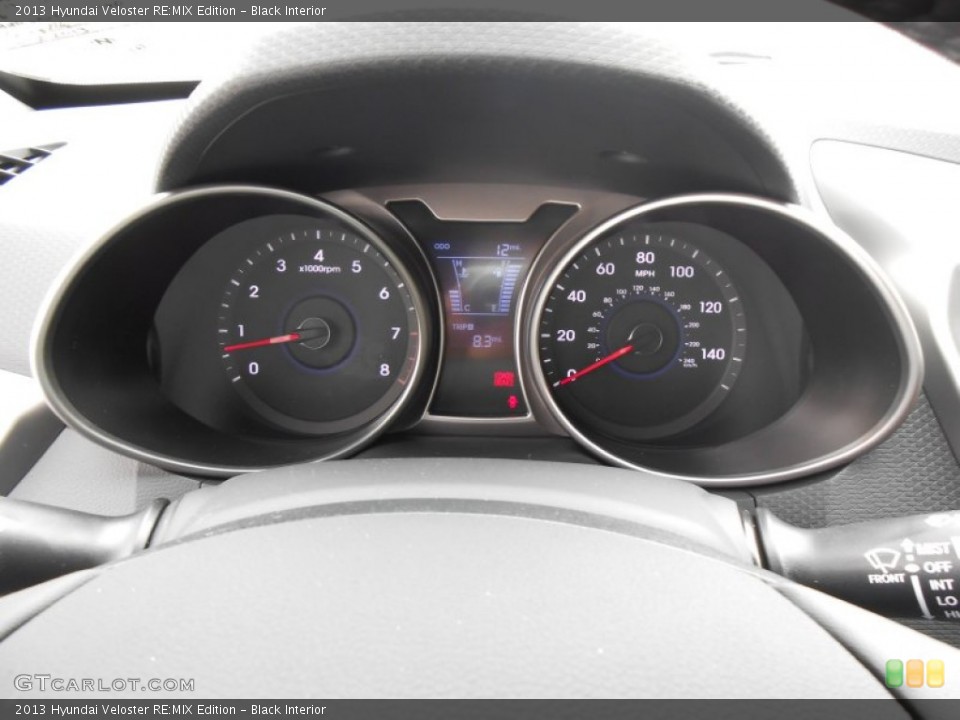 Black Interior Gauges for the 2013 Hyundai Veloster RE:MIX Edition #77790101