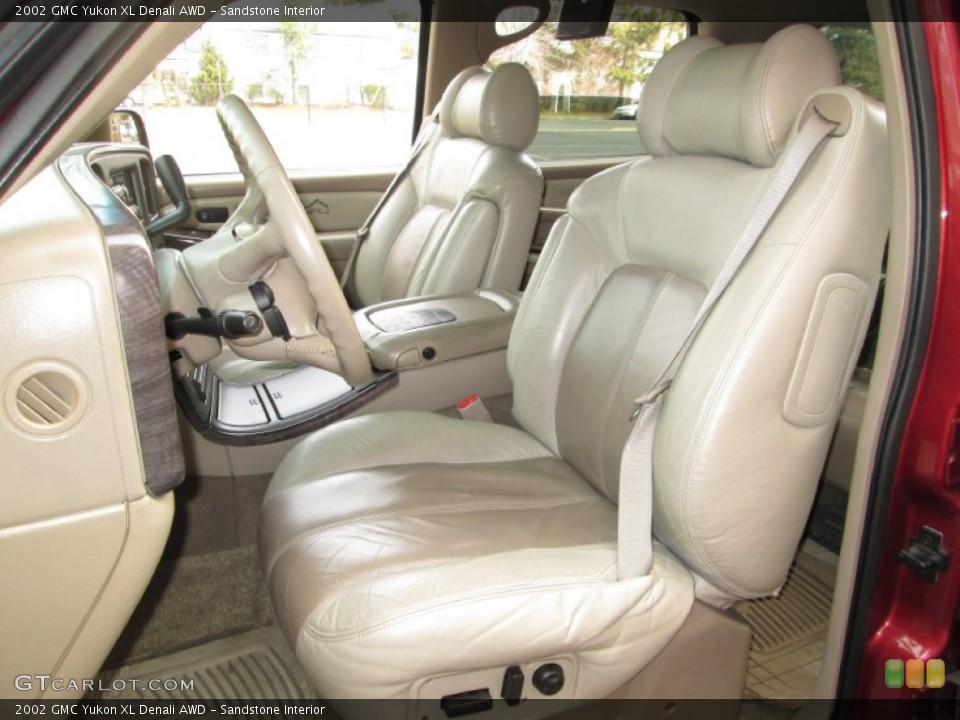 Sandstone Interior Front Seat for the 2002 GMC Yukon XL Denali AWD #77790239