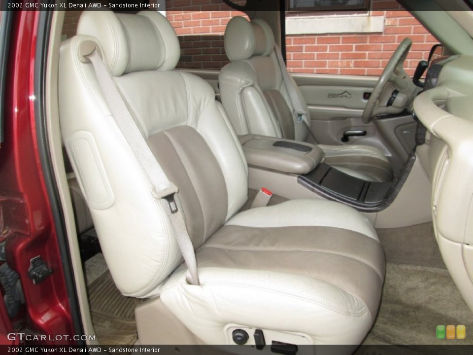 Sandstone Interior Front Seat for the 2002 GMC Yukon XL Denali AWD #77790266