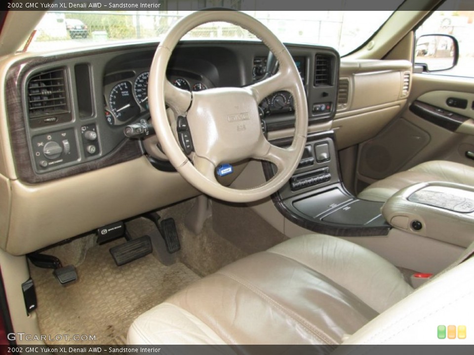 Sandstone Interior Prime Interior for the 2002 GMC Yukon XL Denali AWD #77790296