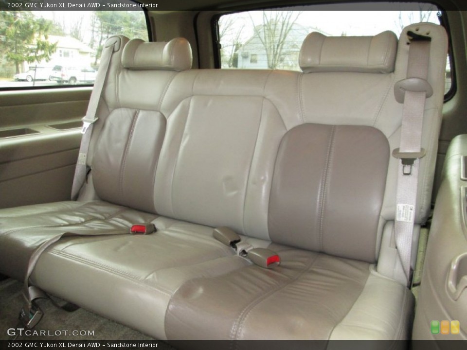 Sandstone Interior Rear Seat for the 2002 GMC Yukon XL Denali AWD #77790408