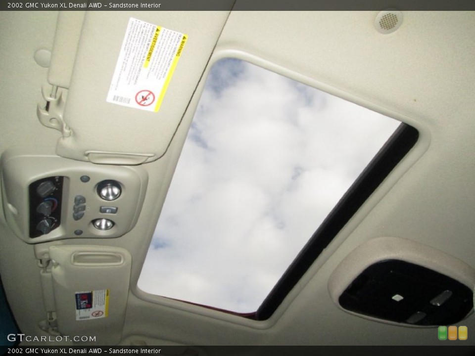 Sandstone Interior Sunroof for the 2002 GMC Yukon XL Denali AWD #77790466