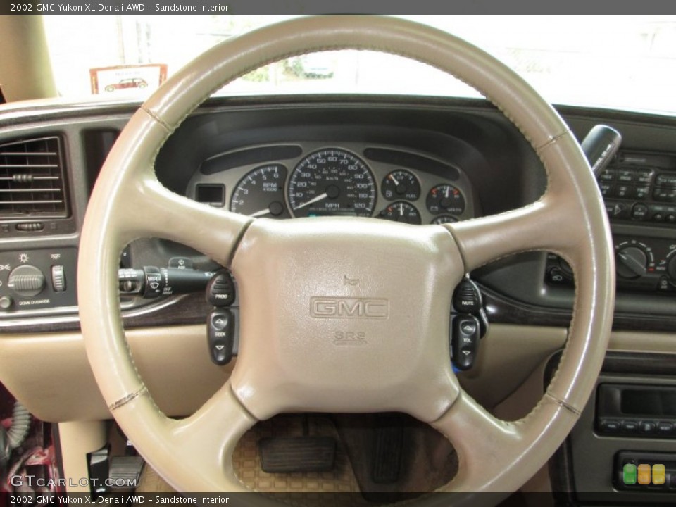 Sandstone Interior Steering Wheel for the 2002 GMC Yukon XL Denali AWD #77790558