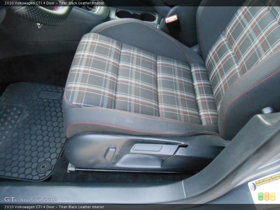Titan Black Leather Interior Front Seat for the 2010 Volkswagen GTI 4 Door #77791257