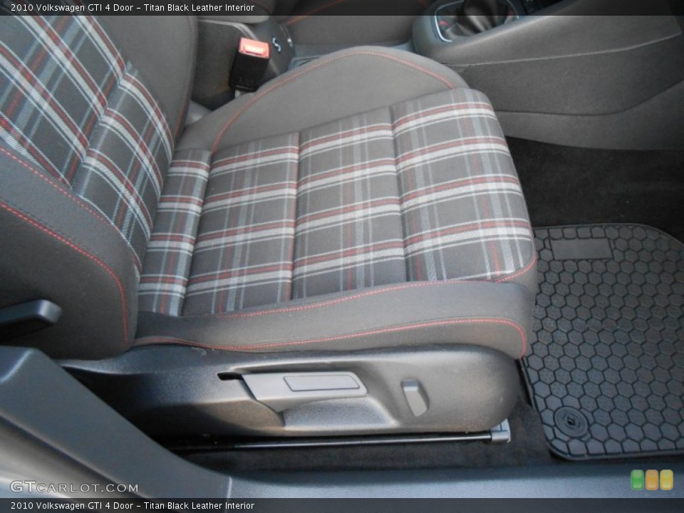 Titan Black Leather Interior Front Seat for the 2010 Volkswagen GTI 4 Door #77791366