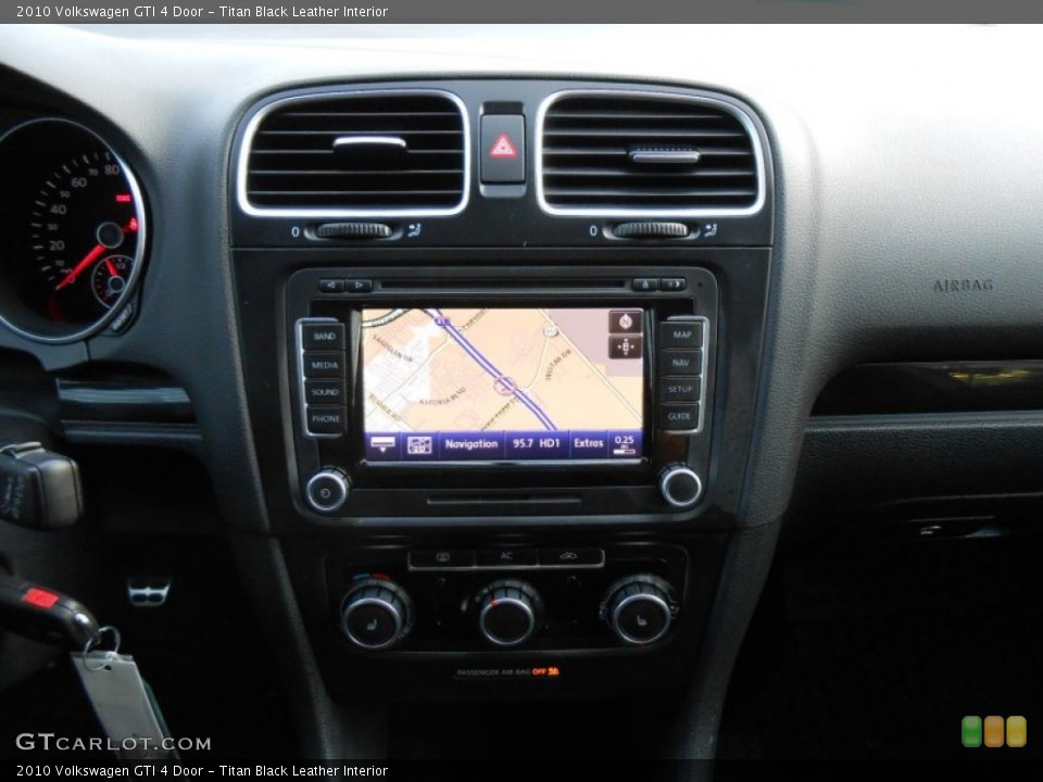 Titan Black Leather Interior Navigation for the 2010 Volkswagen GTI 4 Door #77791521