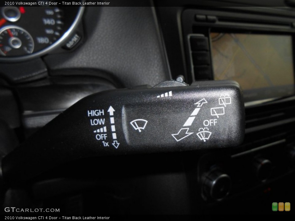Titan Black Leather Interior Controls for the 2010 Volkswagen GTI 4 Door #77791709