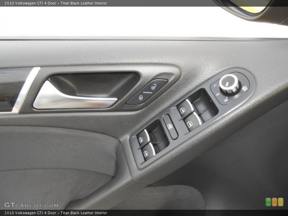 Titan Black Leather Interior Controls for the 2010 Volkswagen GTI 4 Door #77791757