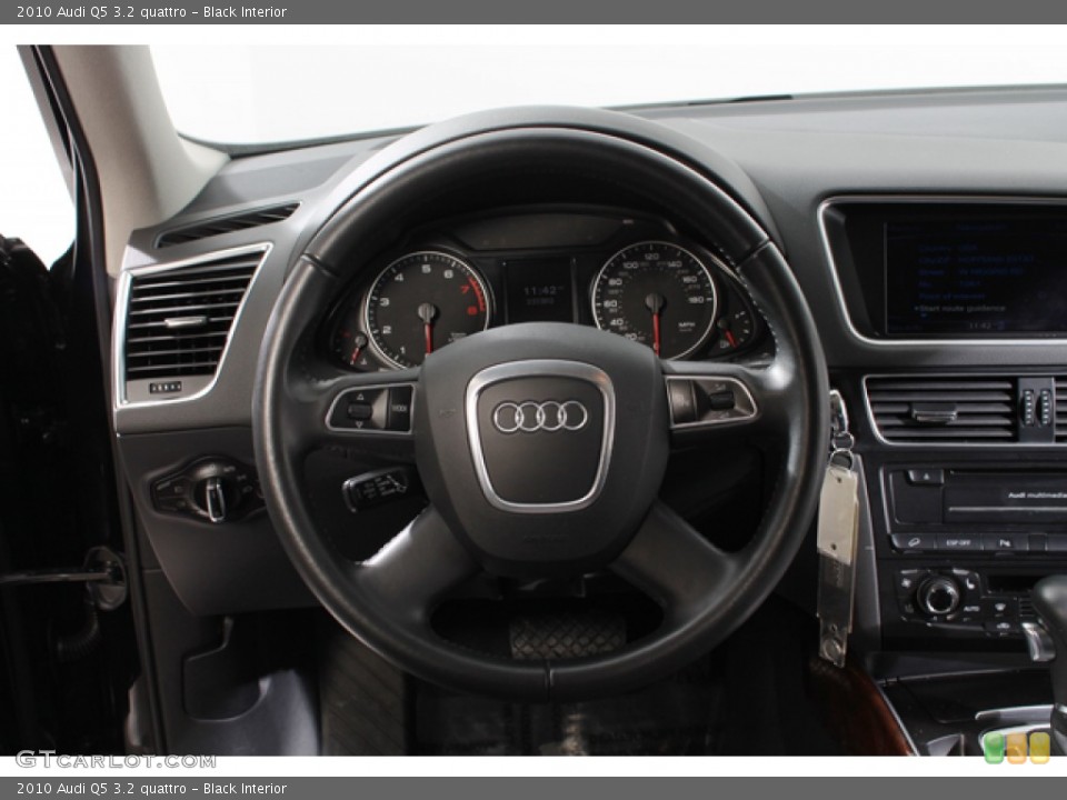 Black Interior Steering Wheel for the 2010 Audi Q5 3.2 quattro #77792060
