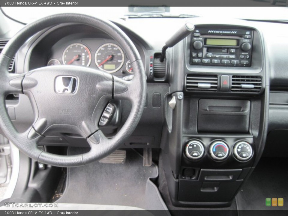 Gray Interior Dashboard for the 2003 Honda CR-V EX 4WD #77792393