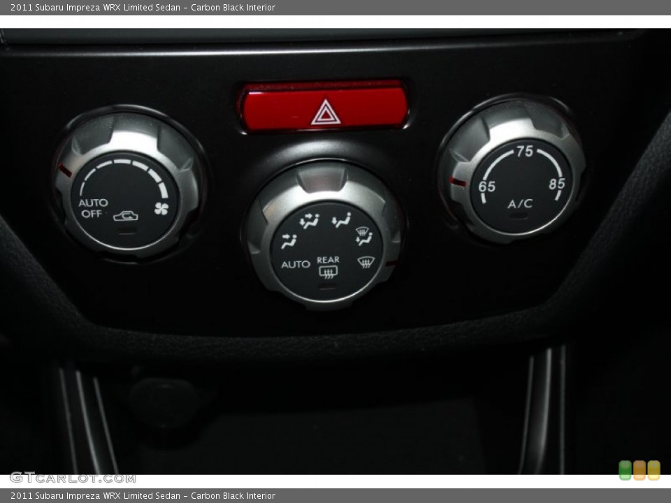 Carbon Black Interior Controls for the 2011 Subaru Impreza WRX Limited Sedan #77792714