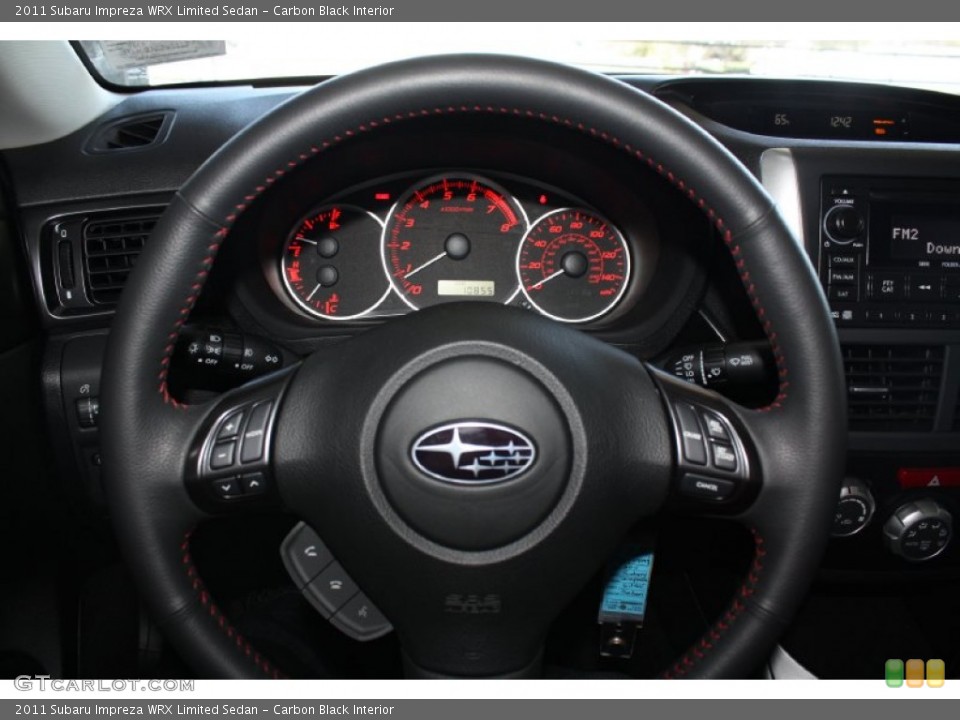 Carbon Black Interior Steering Wheel for the 2011 Subaru Impreza WRX Limited Sedan #77792785