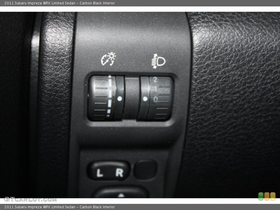 Carbon Black Interior Controls for the 2011 Subaru Impreza WRX Limited Sedan #77792877
