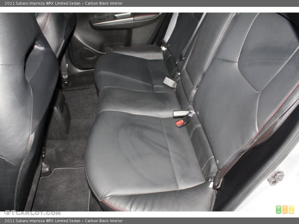 Carbon Black Interior Rear Seat for the 2011 Subaru Impreza WRX Limited Sedan #77792945