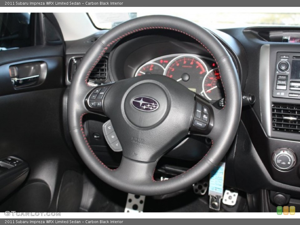 Carbon Black Interior Steering Wheel for the 2011 Subaru Impreza WRX Limited Sedan #77793014